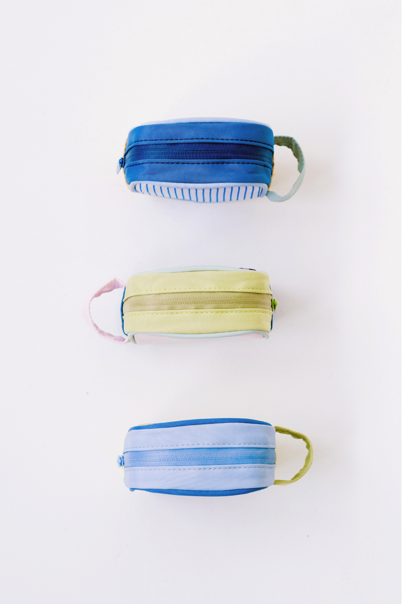 Personalisable Coral Stripe Block Pouch