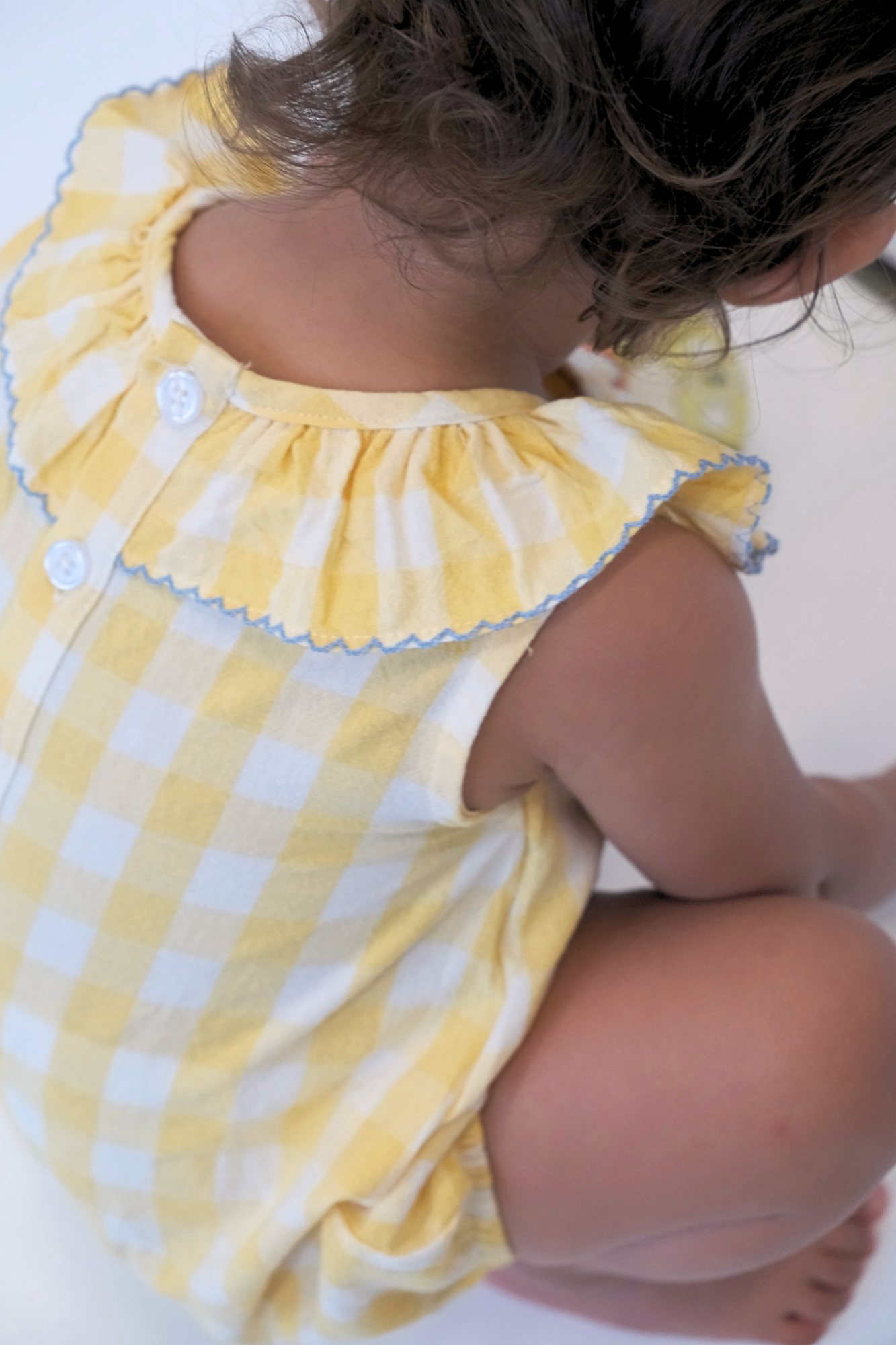 Yellow Check Leah Sunsuit