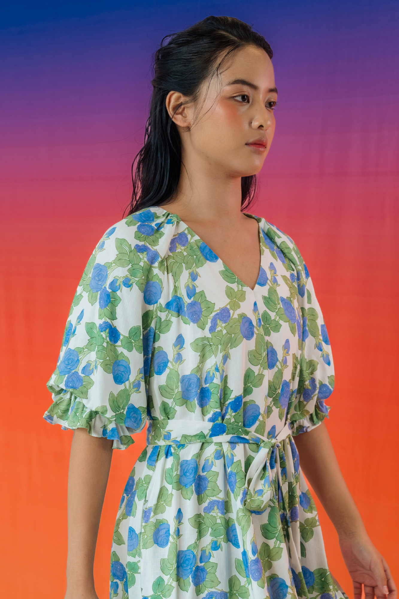 Agean Rose Relaxed Mini Dress