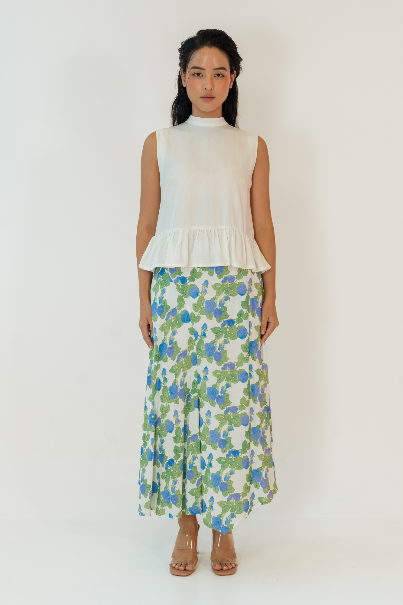 Agean Rose Asymmetrical Skirt