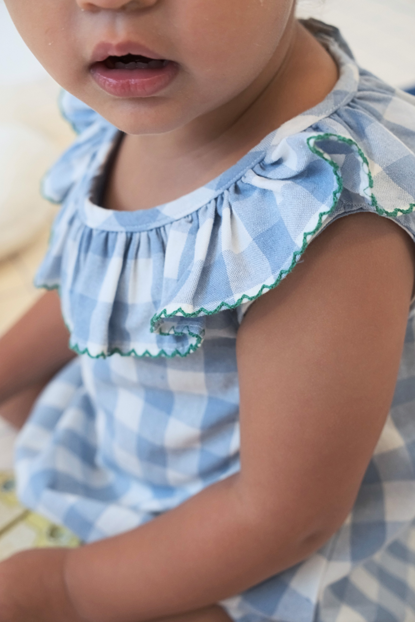Blue Check Leah Sunsuit