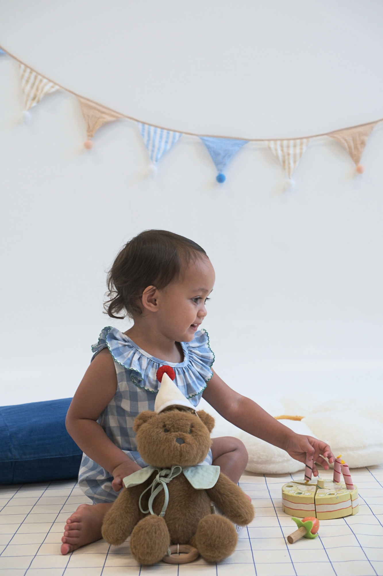 Blue Check Leah Sunsuit