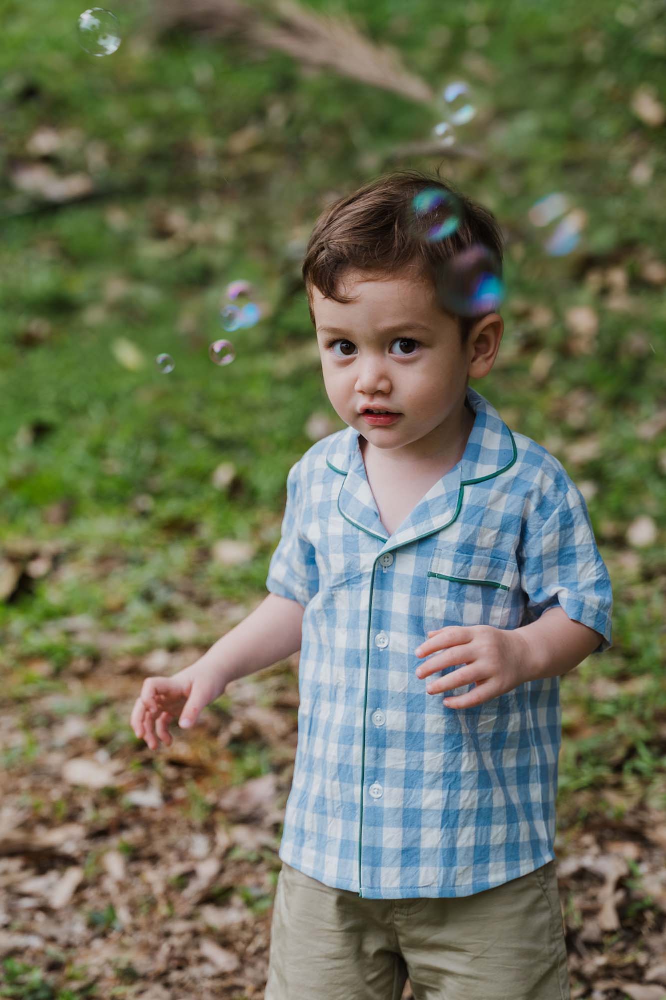 Blue Check Relaxed Shirt