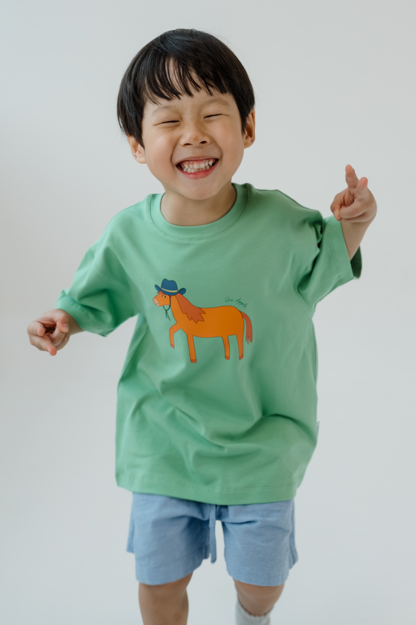 Horse Run Forest Oversized Tee