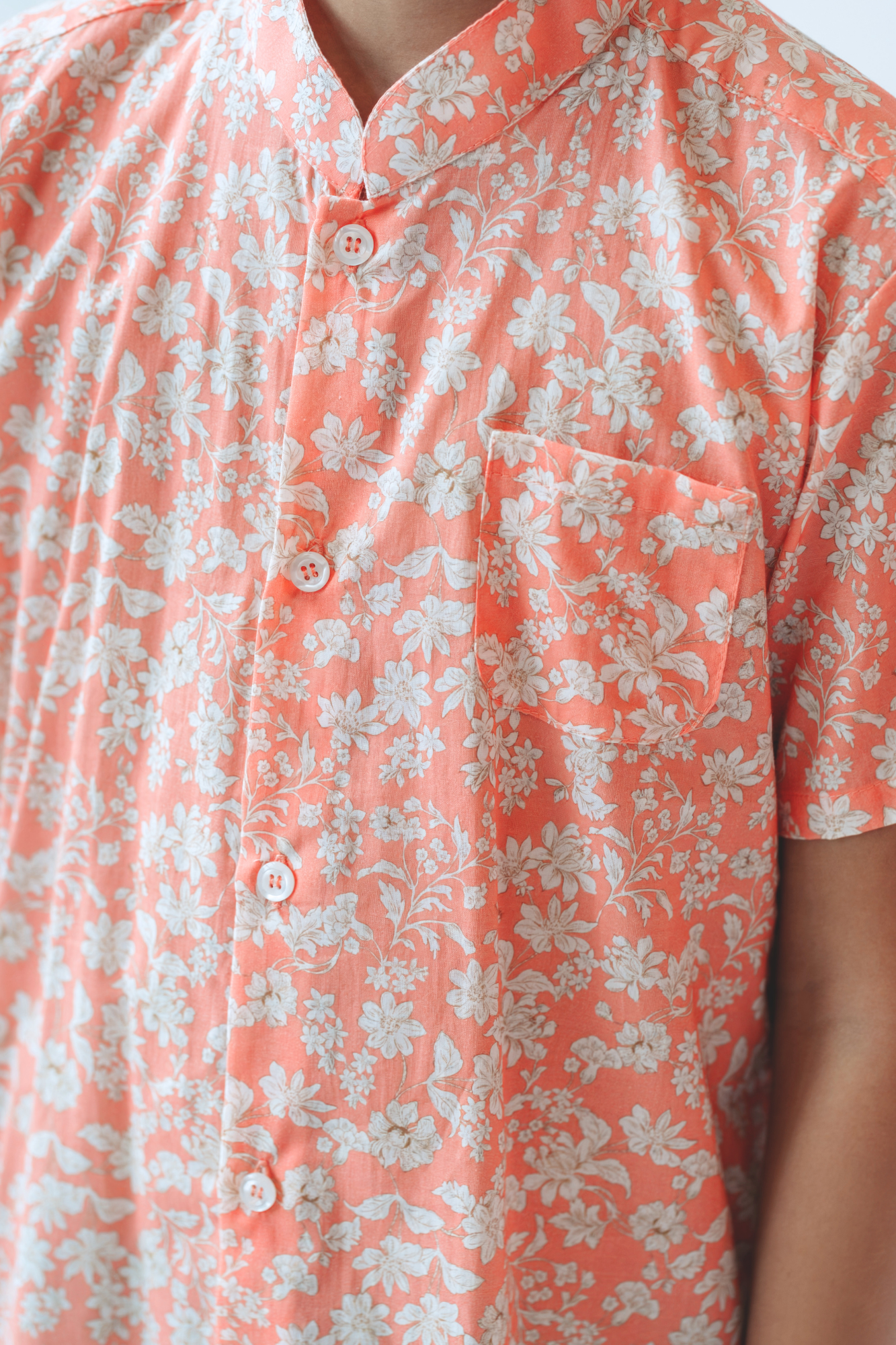 Rose Quartz Mandarin Shirt