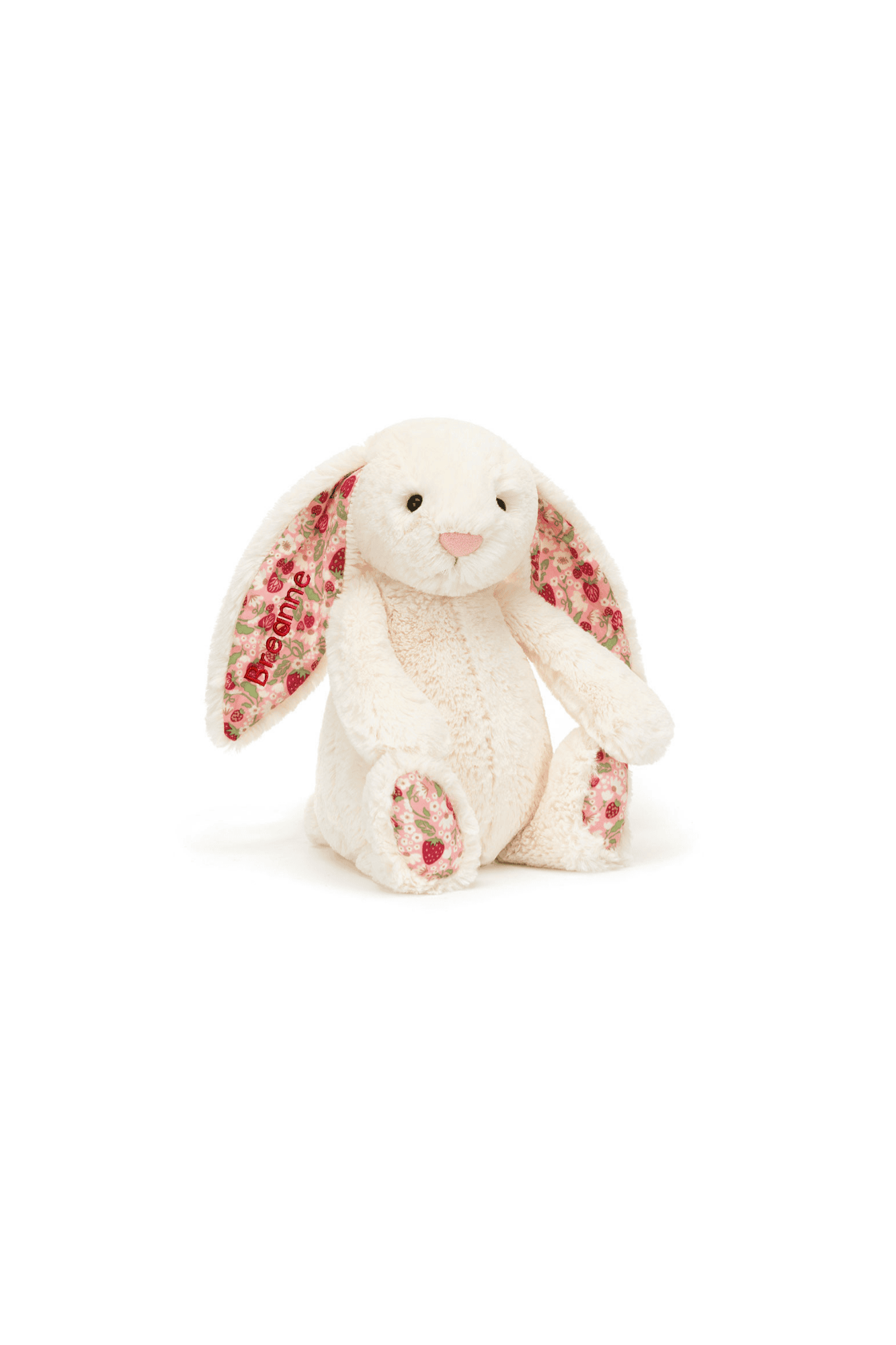 Personalisable Jellycat Blossom Cream Bunny Berry Medium