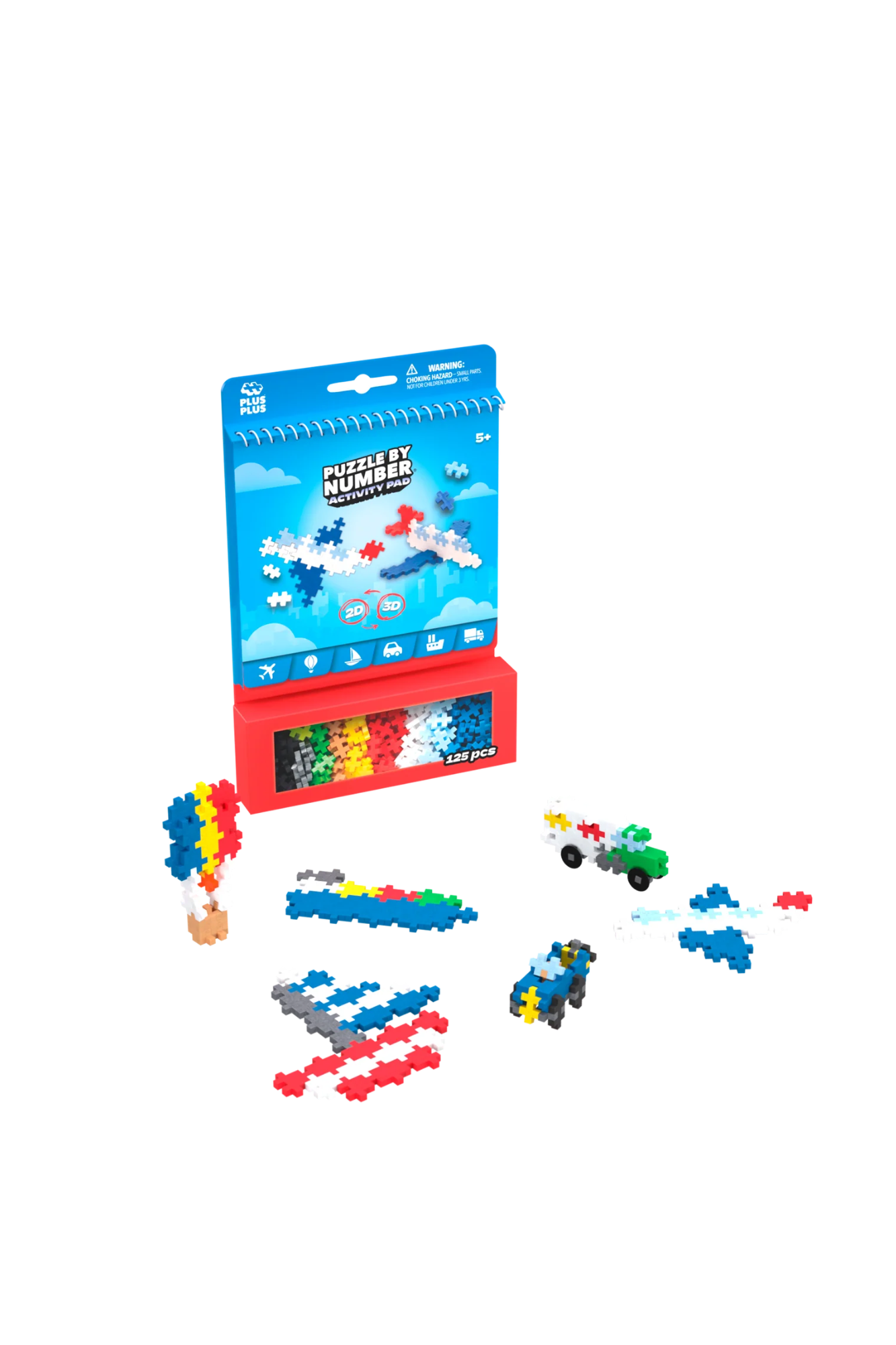 PLUS-PLUS Activity Pad - Transportation