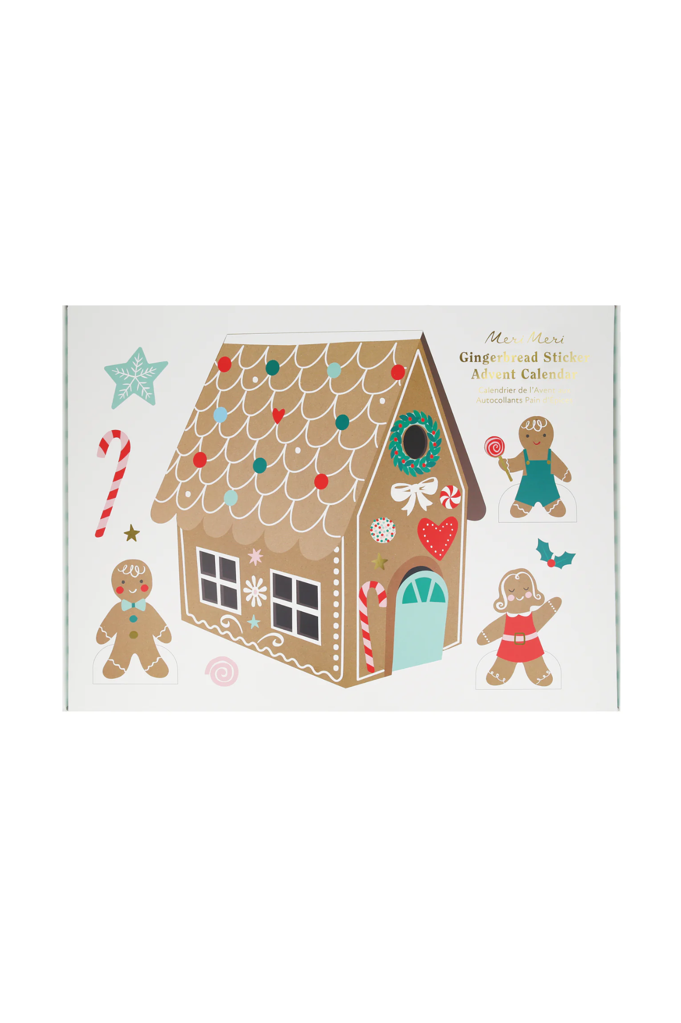 Gingerbread Sticker Advent Calendar