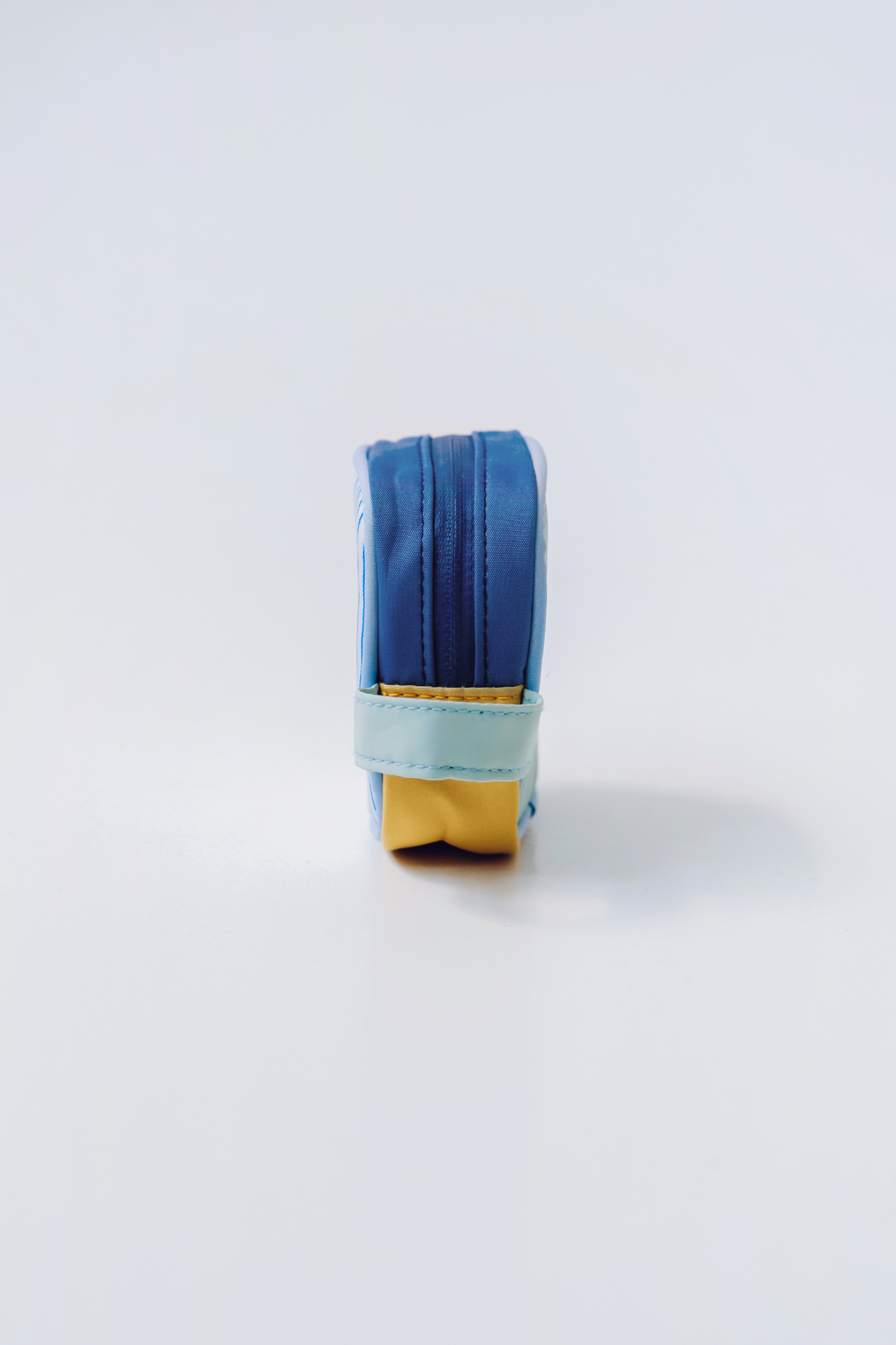 Personalisable Cobalt Stripe Block Pouch
