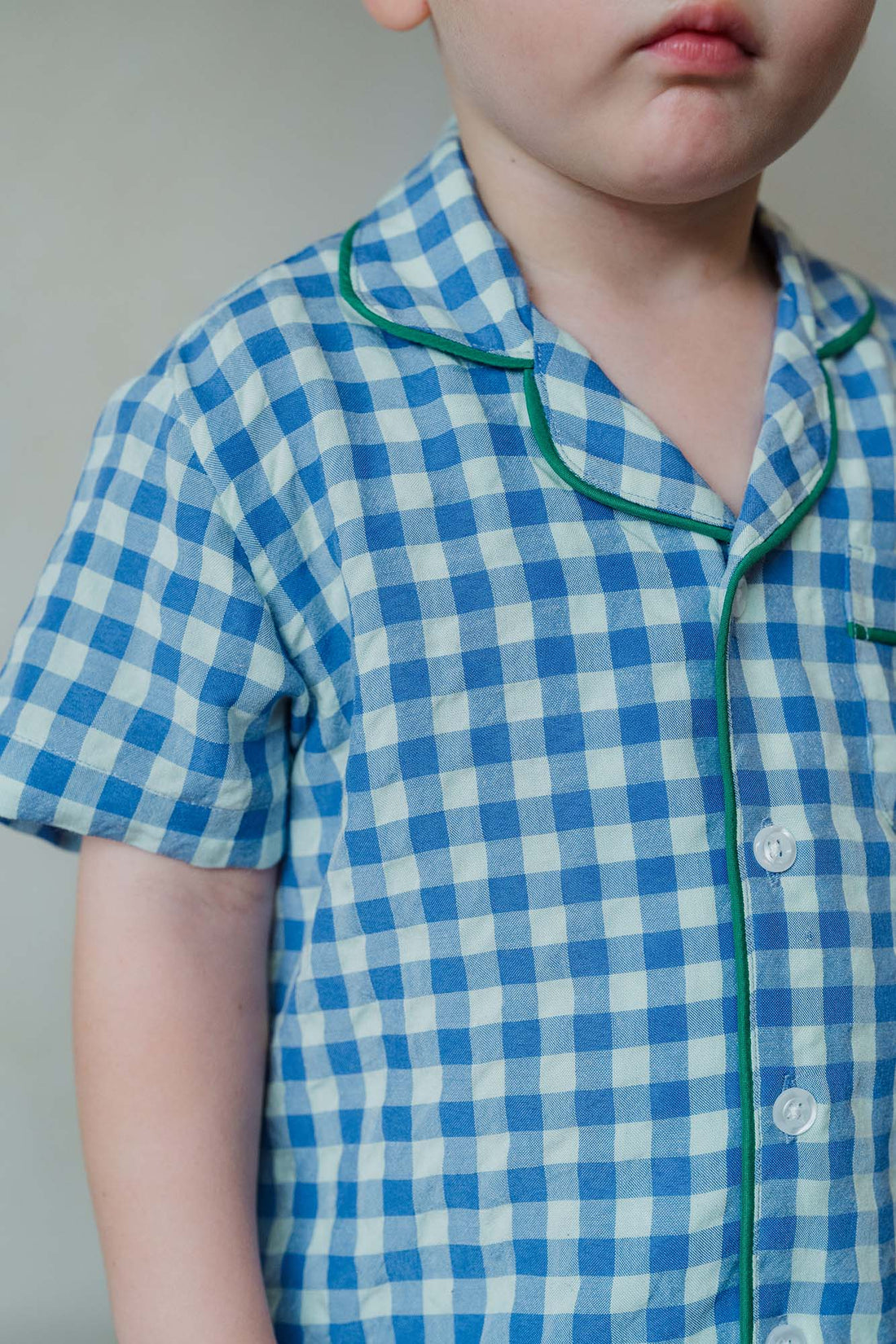 Blue Plaid Relaxed Shirt