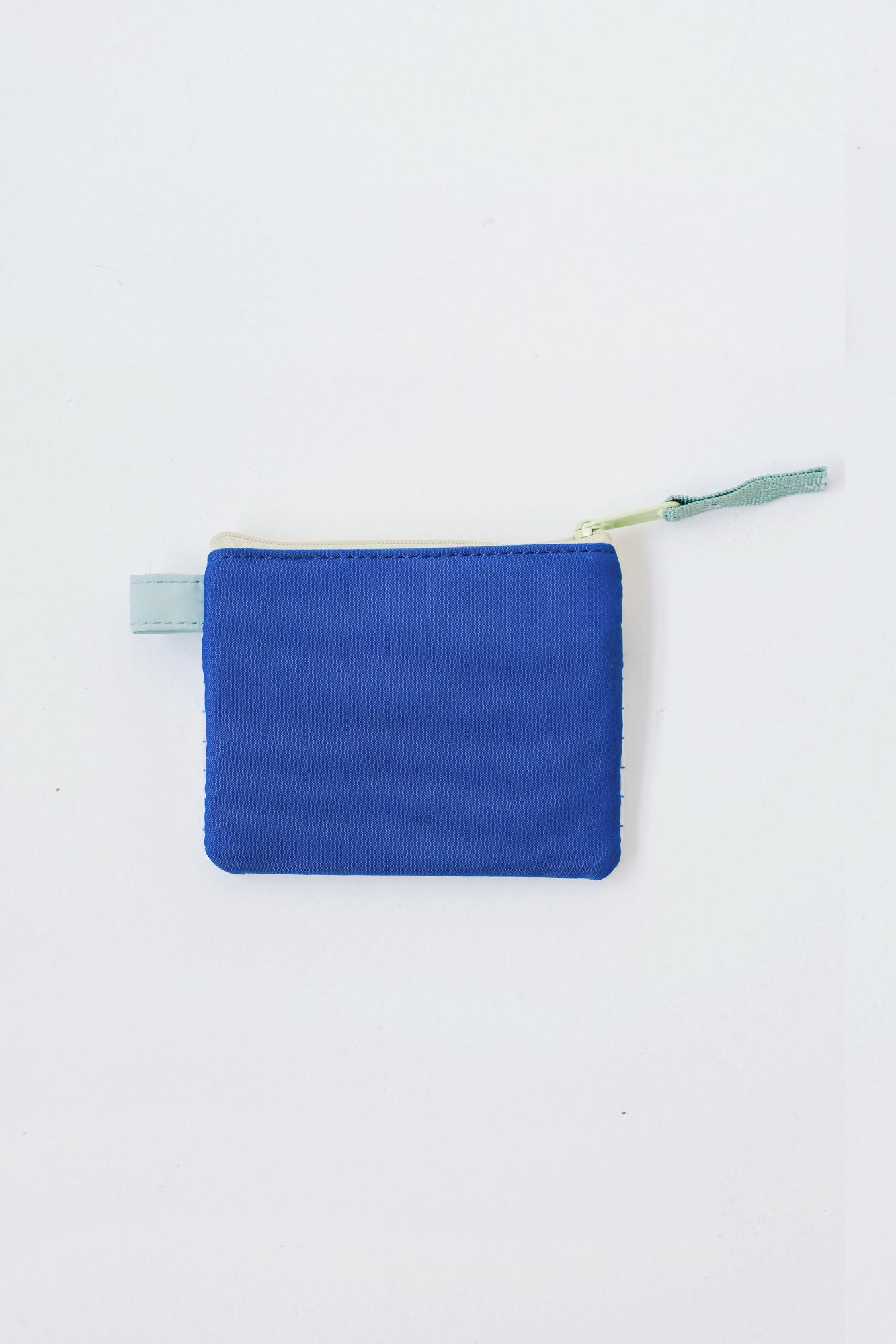 Personalisable Cobalt Grid Flat Pouch