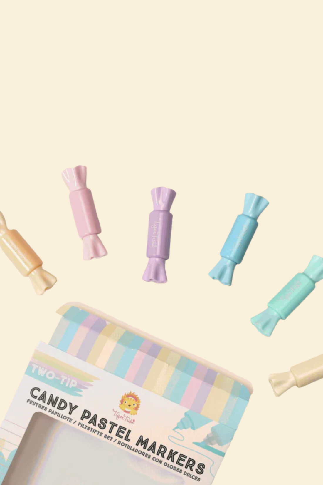 TIGER TRIBE TWO TIP CANDY PASTEL MARKERS