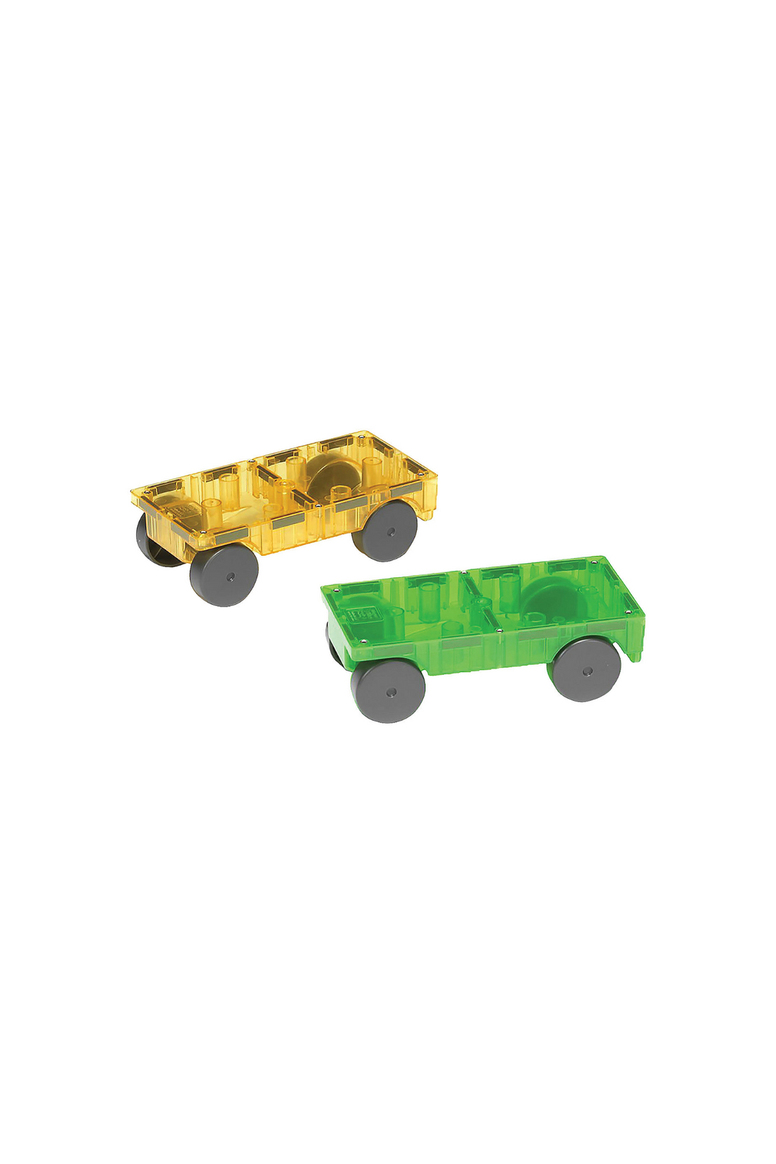MAGNA-TILES Cars 2 pieces Expansion Set - Green & Yellow