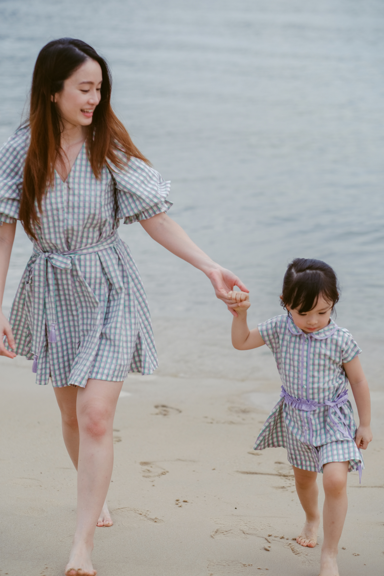 Multicolour Check Relaxed Mini Dress