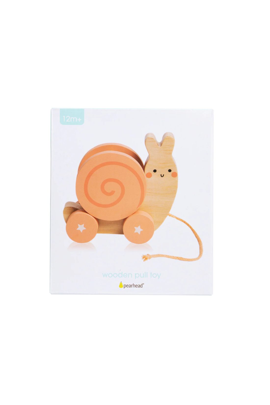 Pearhead Snail Wooden Pull Toy