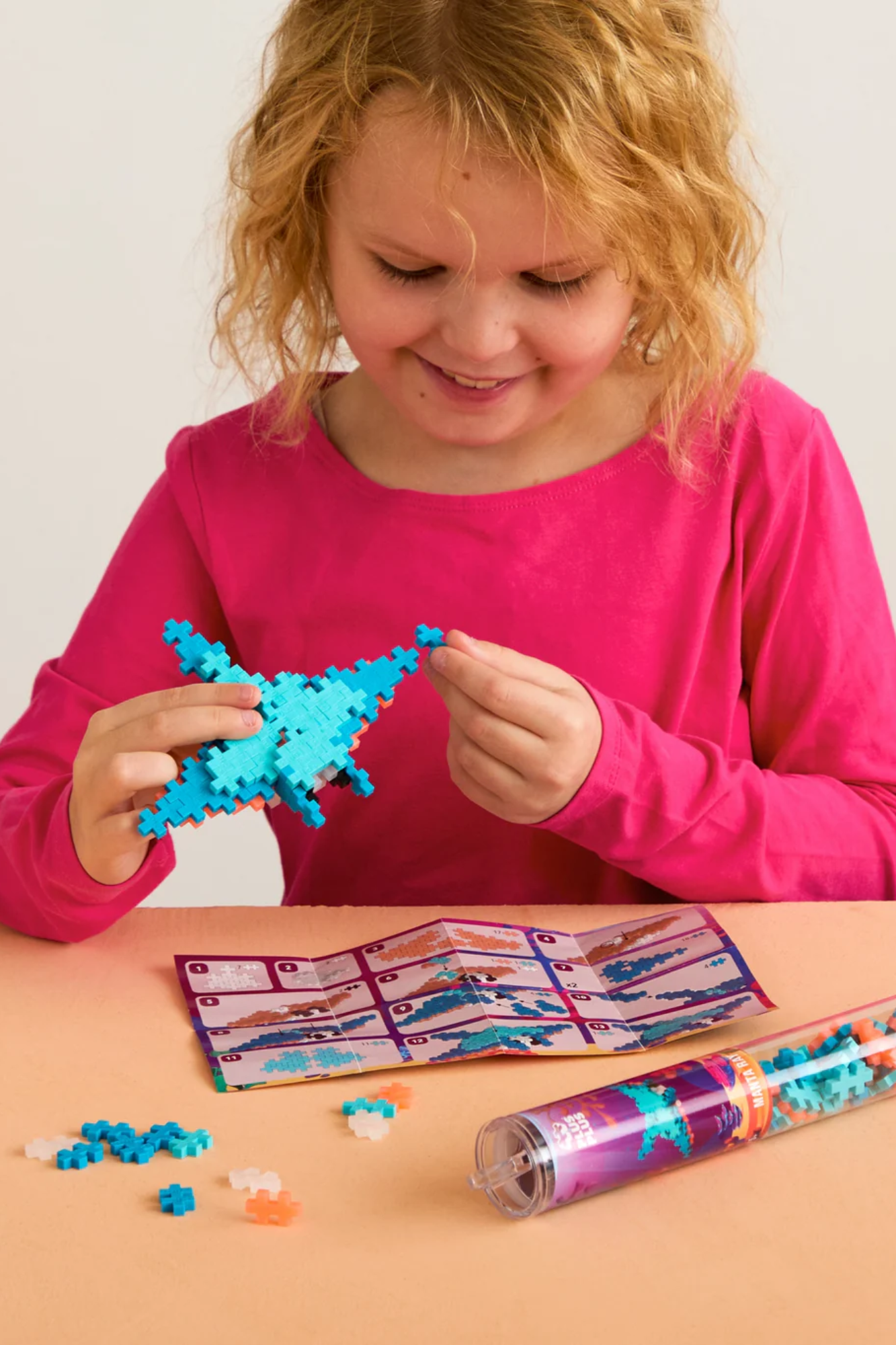 PLUS-PLUS Manta Ray - 100 pieces Tube