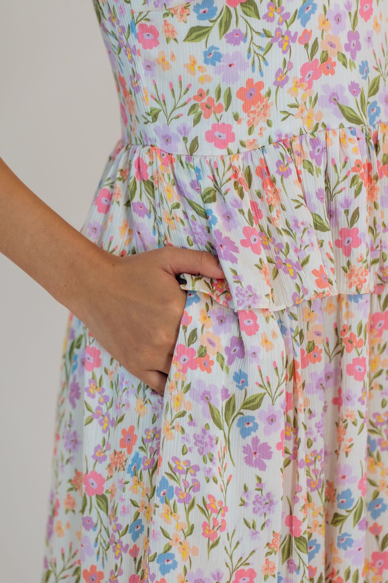 Blush Spring Halter Cheongsam