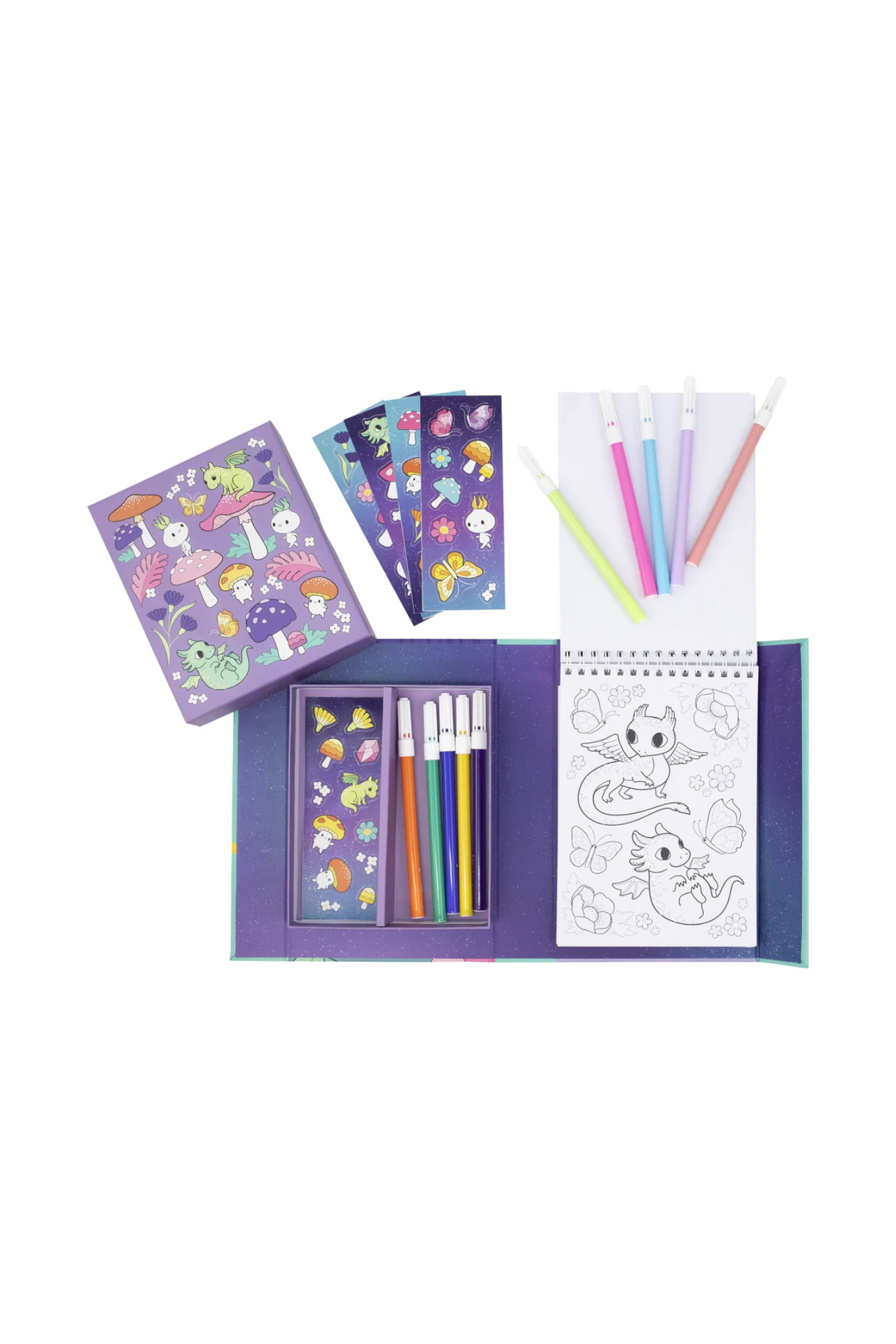 TIGER TRIBE COLOURING SET - MYSTICAL FOREST