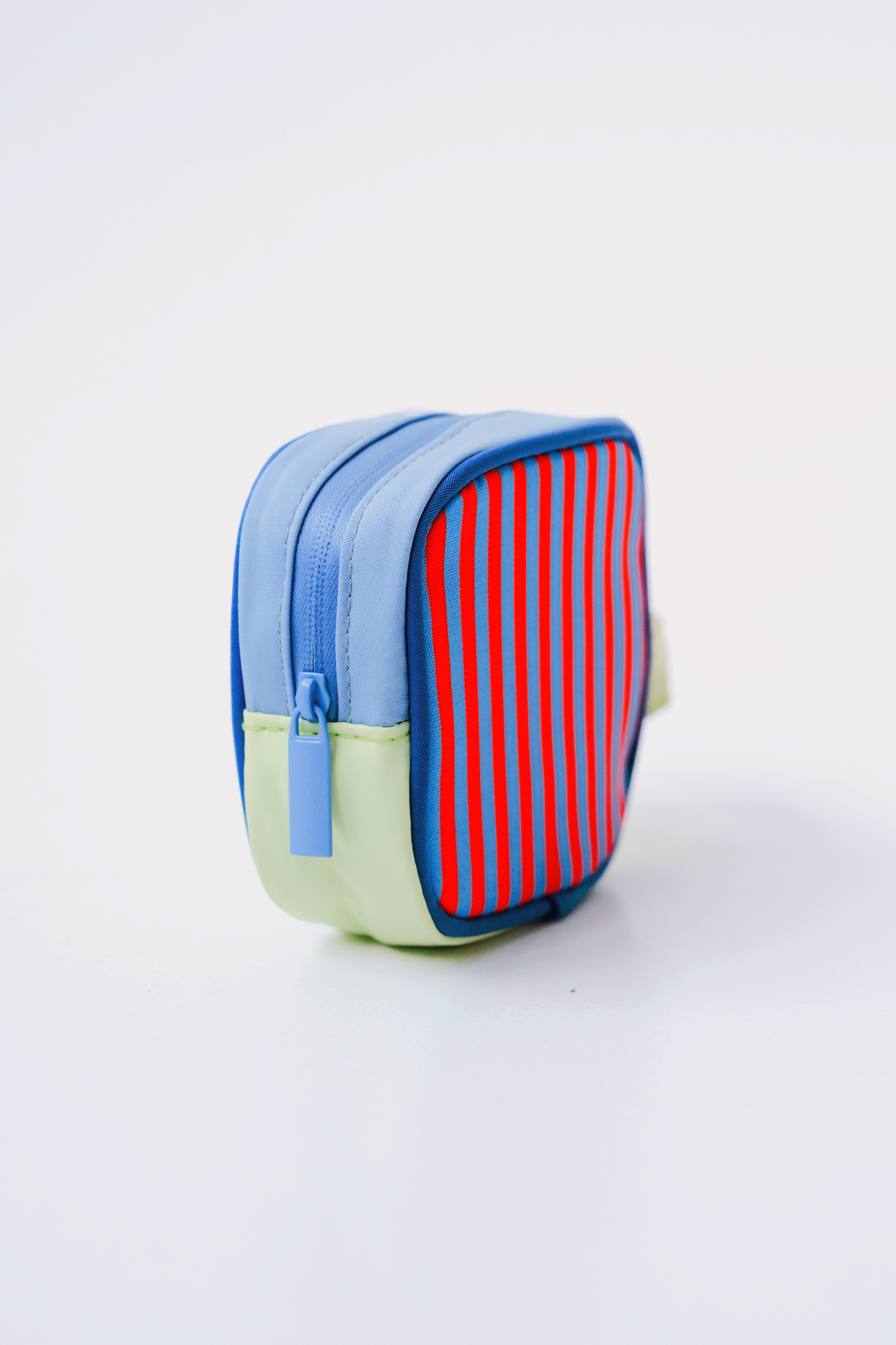 Personalisable Coral Stripe Block Pouch