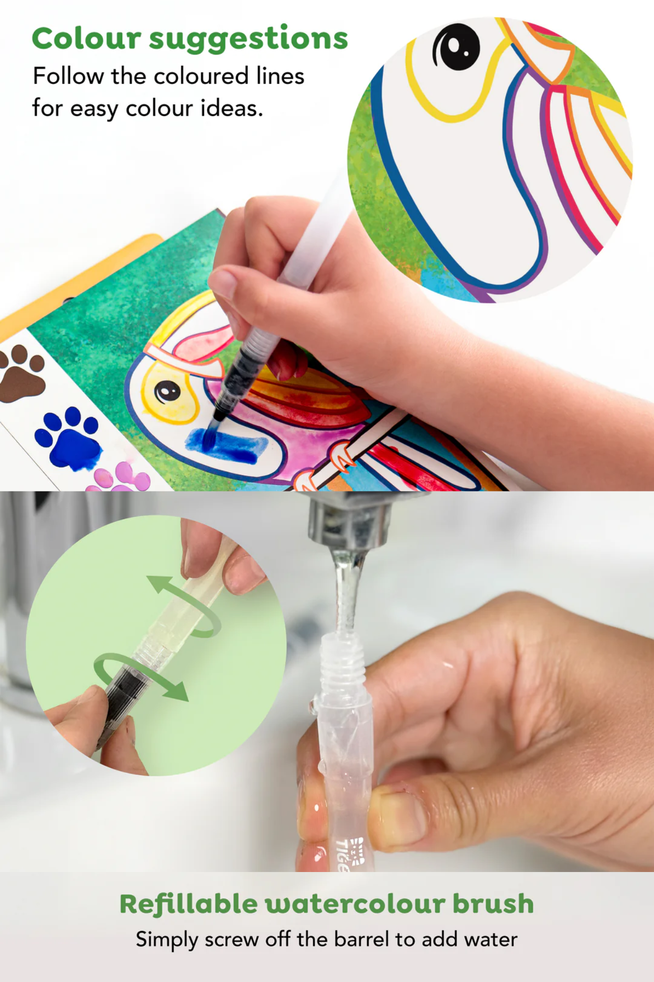 TIGER TRIBE PAINT A PICTURE - WILD ANIMAL