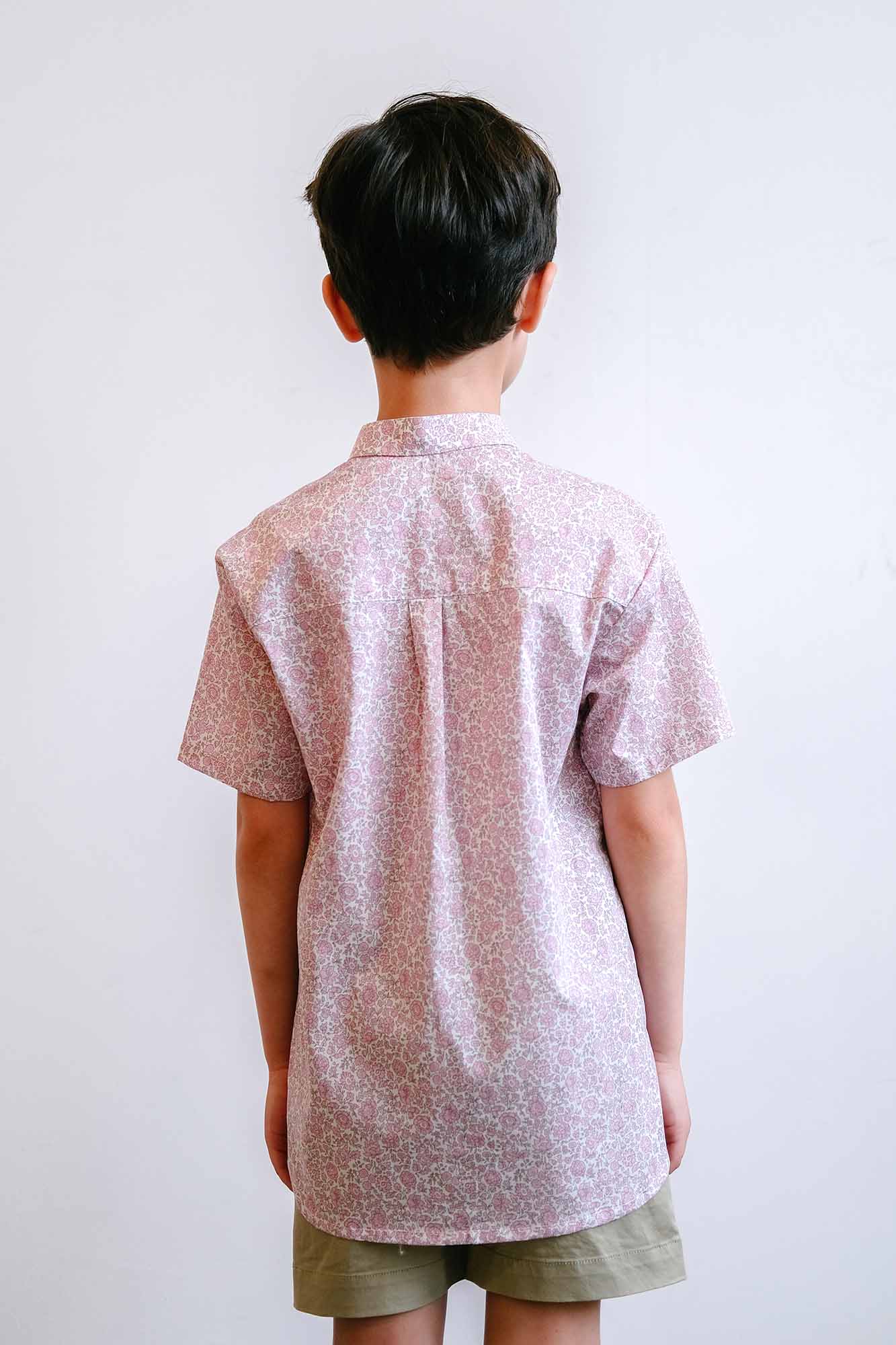 Pink Porcelain Liberty Mandarin Shirt