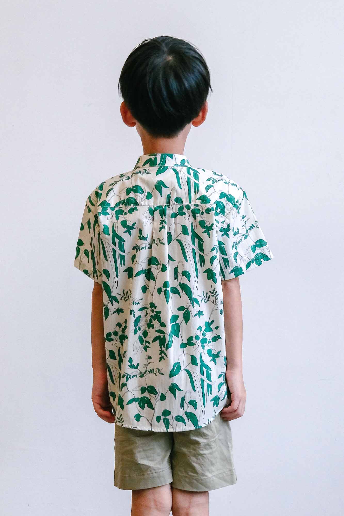Garden Vine Mandarin Shirt