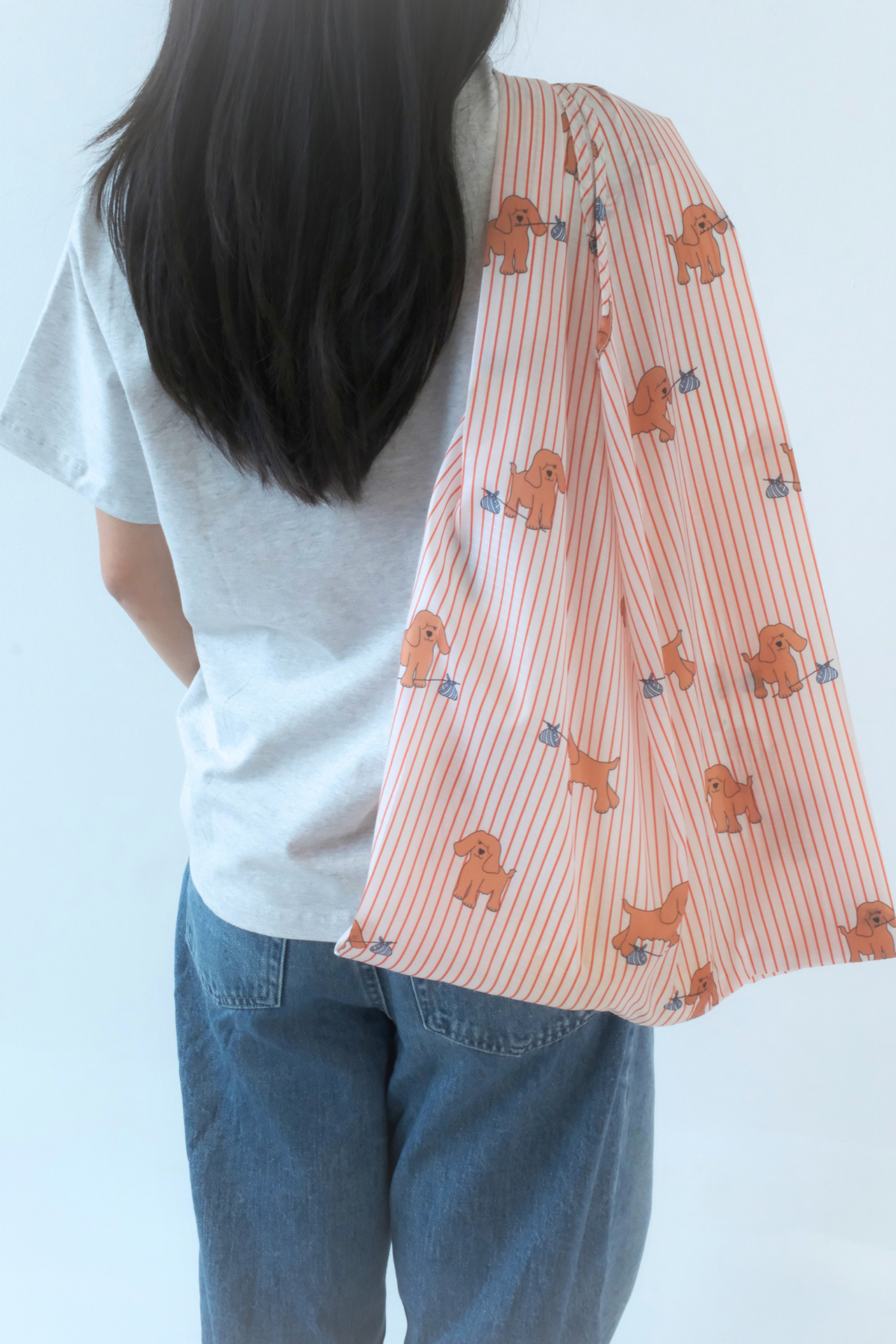 Personalisable Runaway Dog Reusable Bag