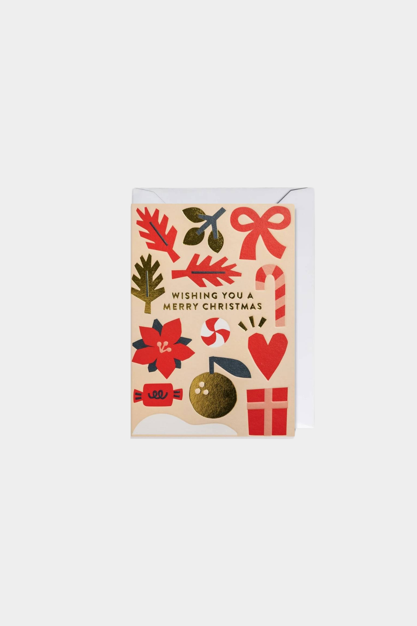 Wishing You A Very Merry Christmas Greeting Card
