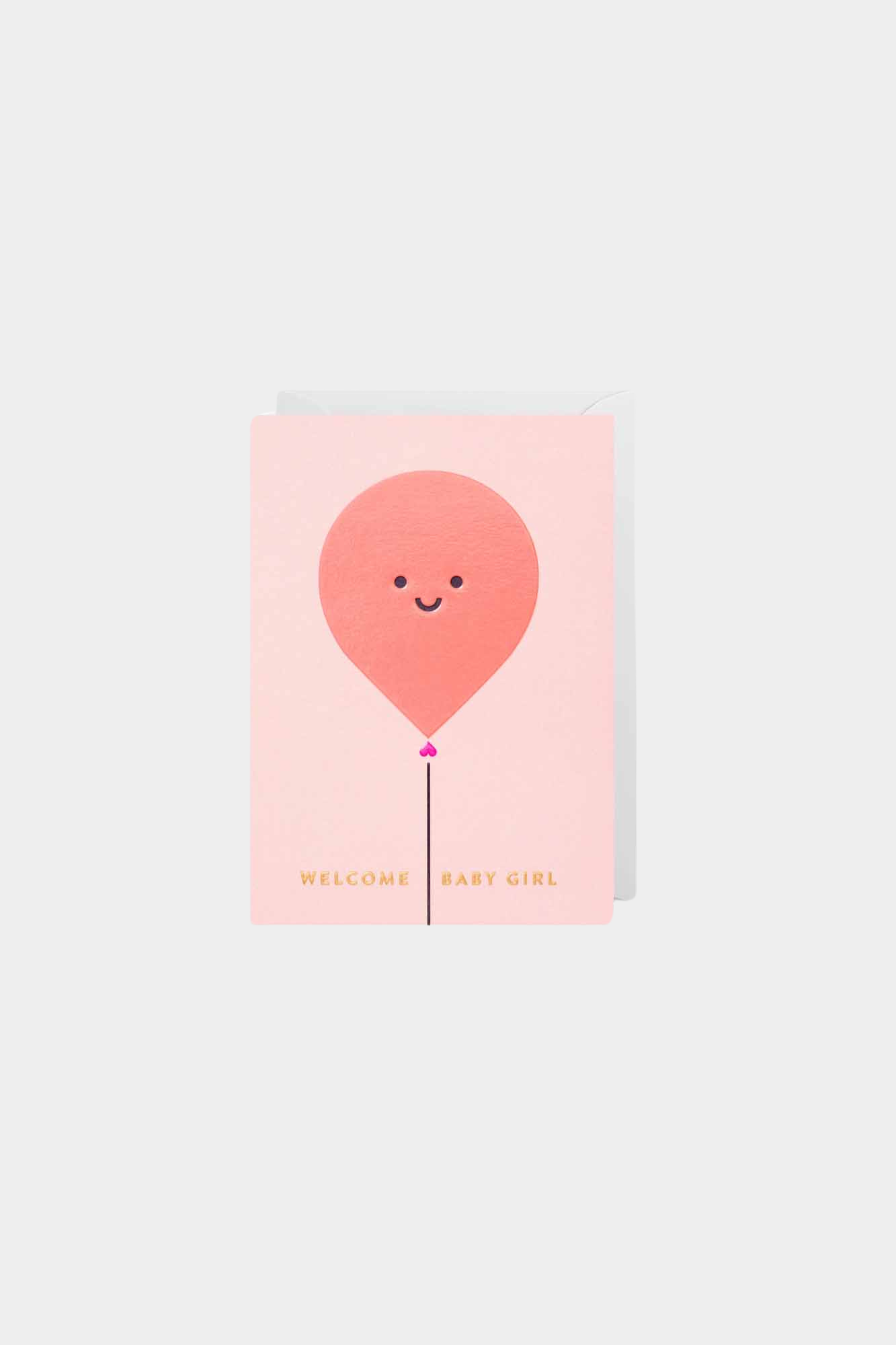 Welcome Baby Girl Greeting Card
