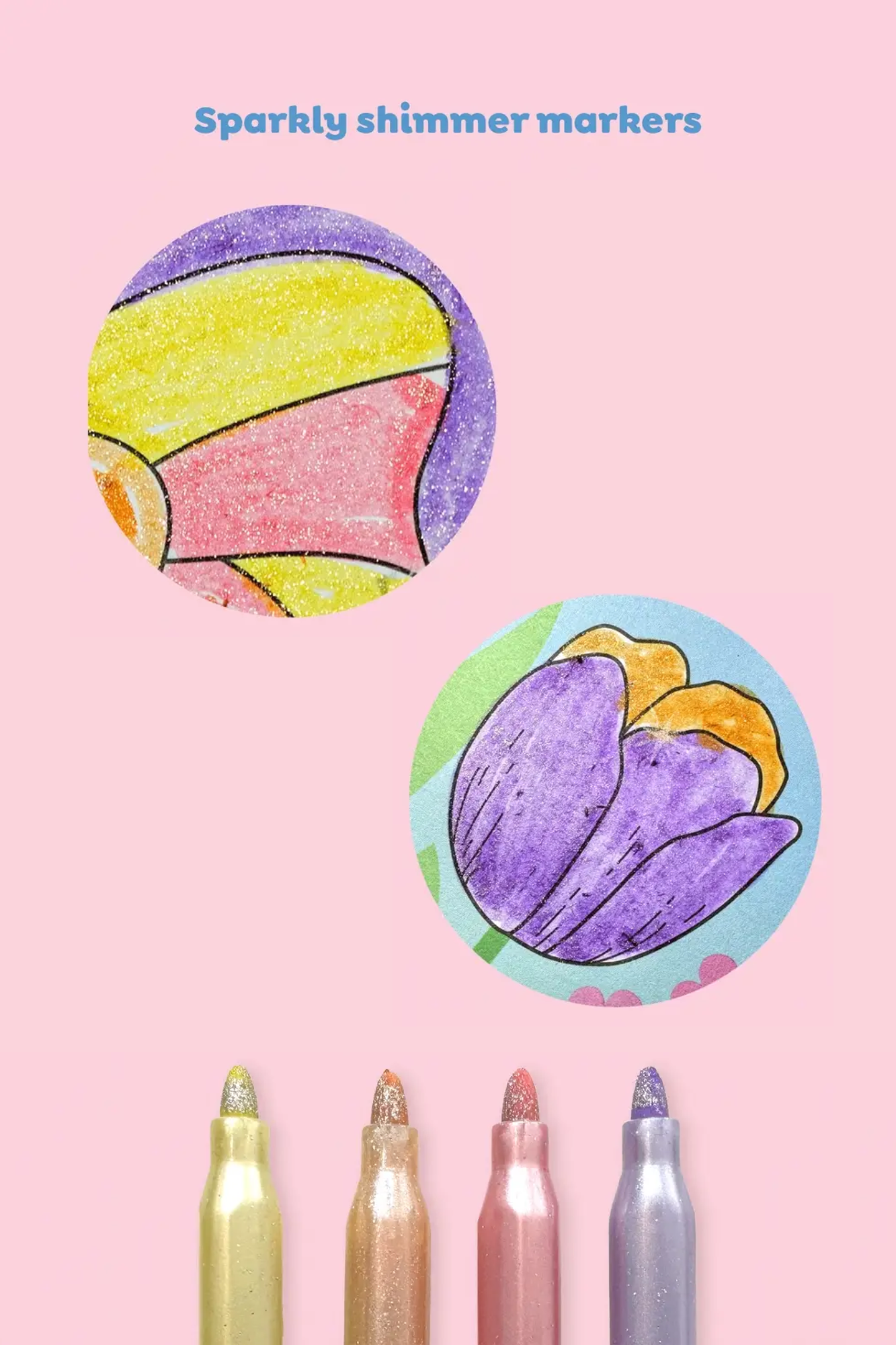 TIGER TRIBE SHIMMER COLOURING SET - LITTLE FAIRYLAND