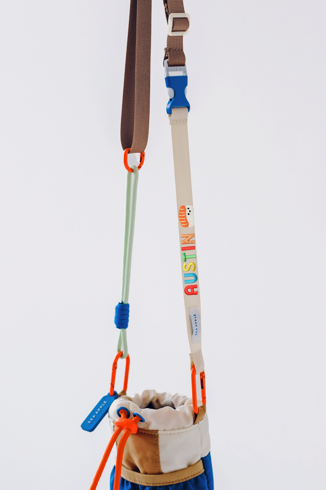 Personalisable Cobalt Bottle Bag