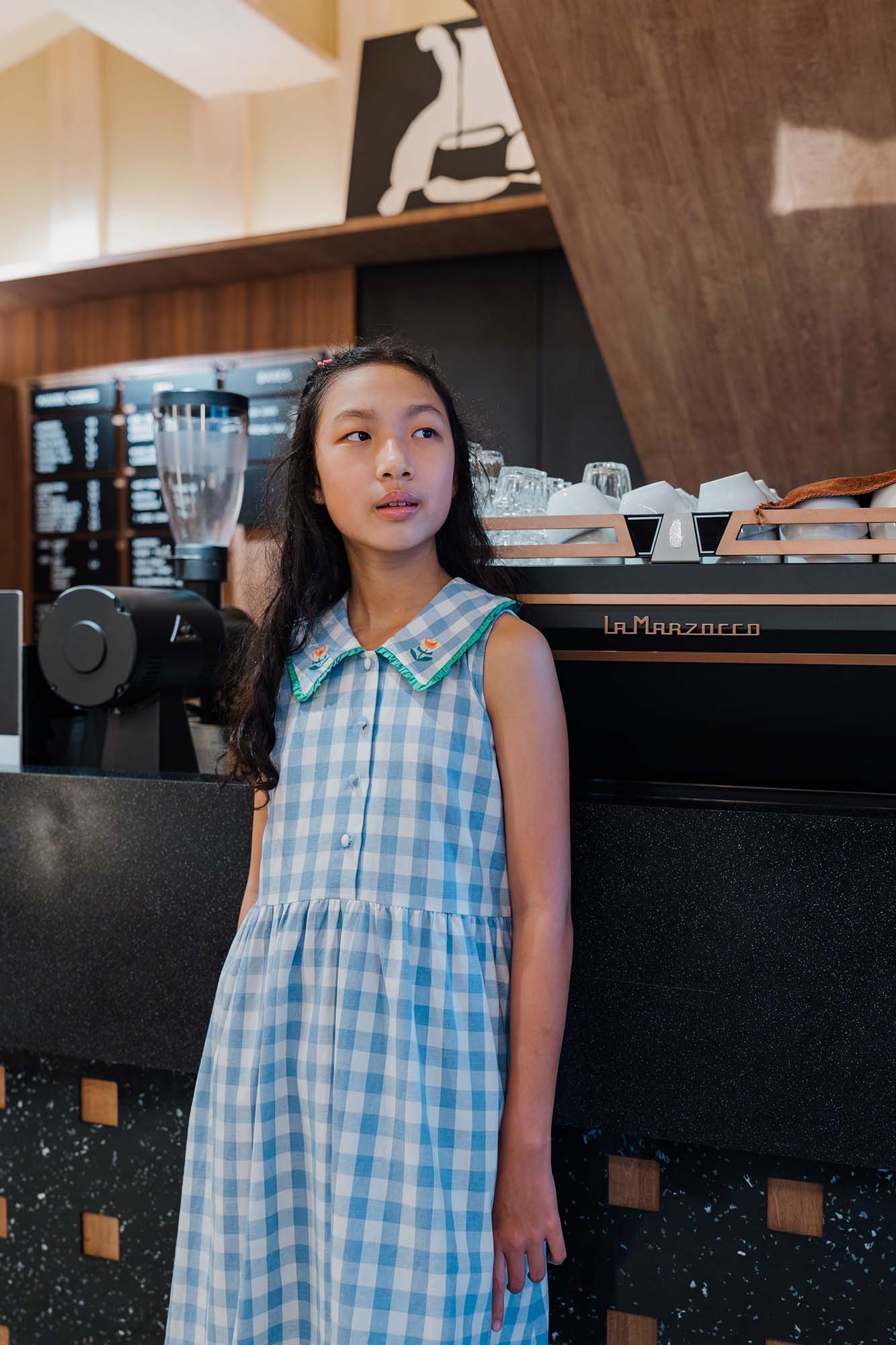 Blue Check Harper Dress