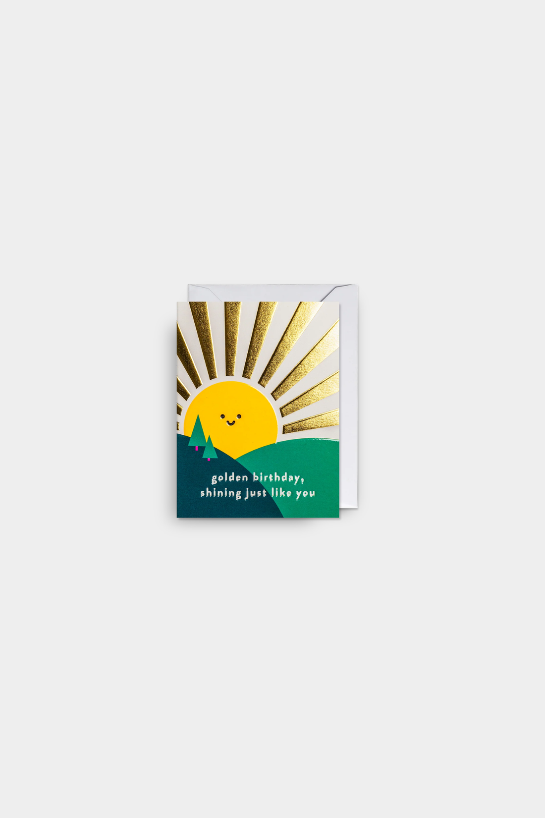Golden Birthday, Shining Just Like You Mini Card