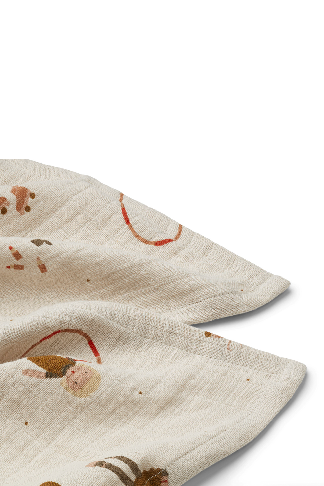 Personalisable Liewood Doll/Sandy Mix Lewis Muslin Cloth 2-pack