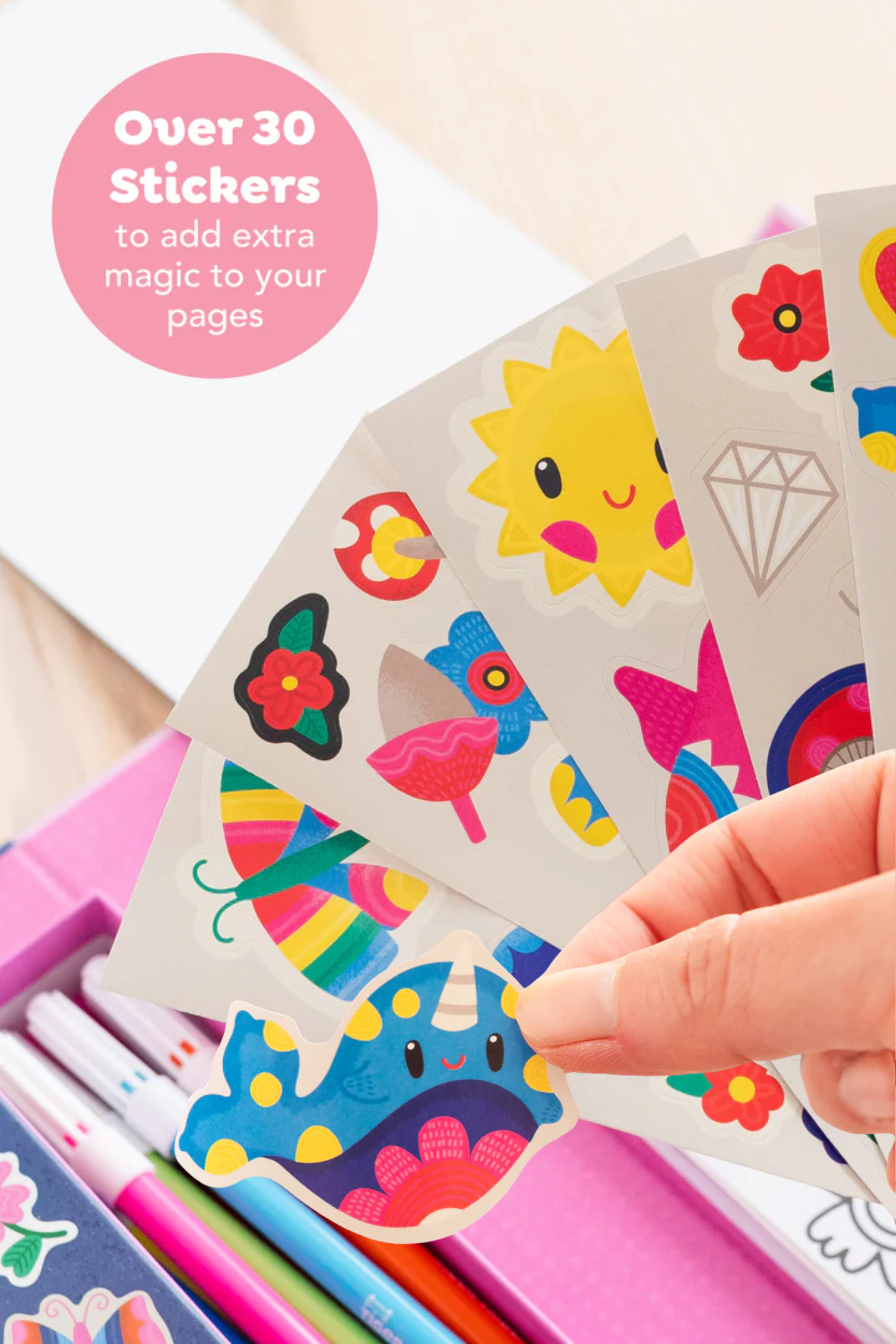 TIGER TRIBE COLOURING SET - MAGICAL CREATURES
