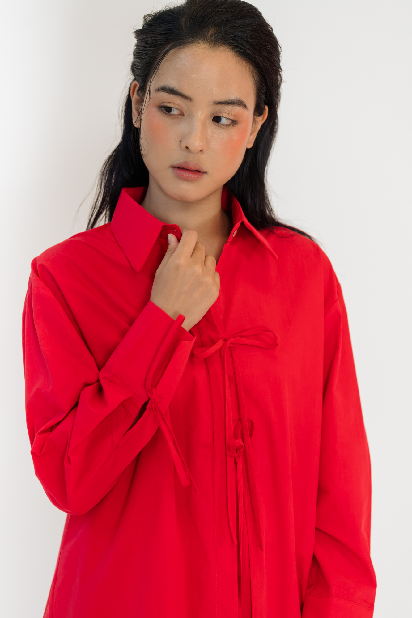 Red Garnet Oversized Shirt