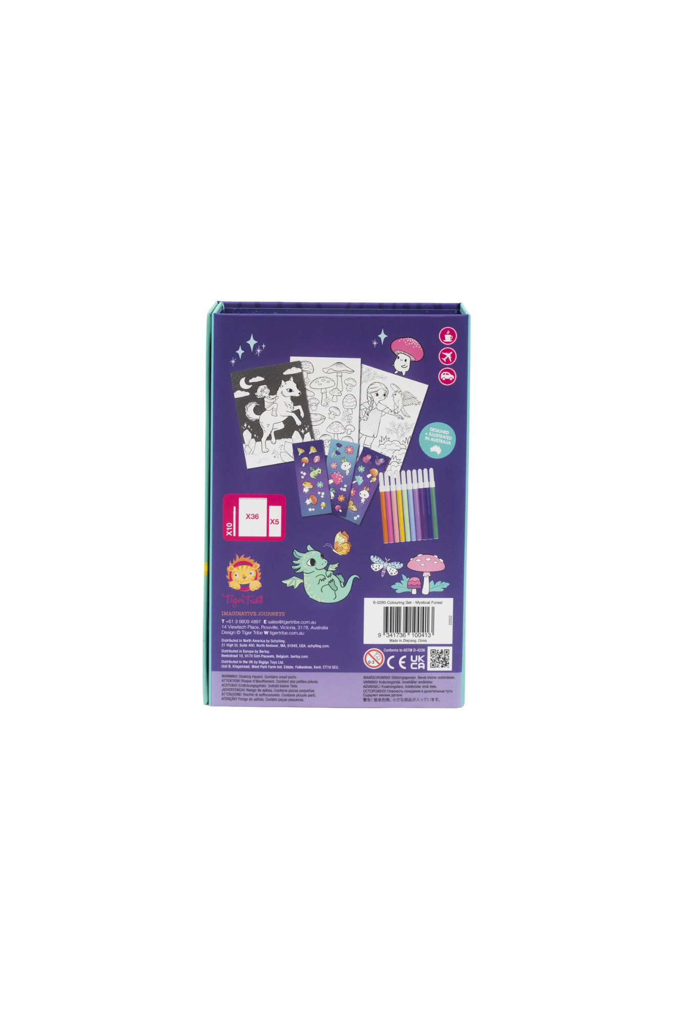 TIGER TRIBE COLOURING SET - MYSTICAL FOREST