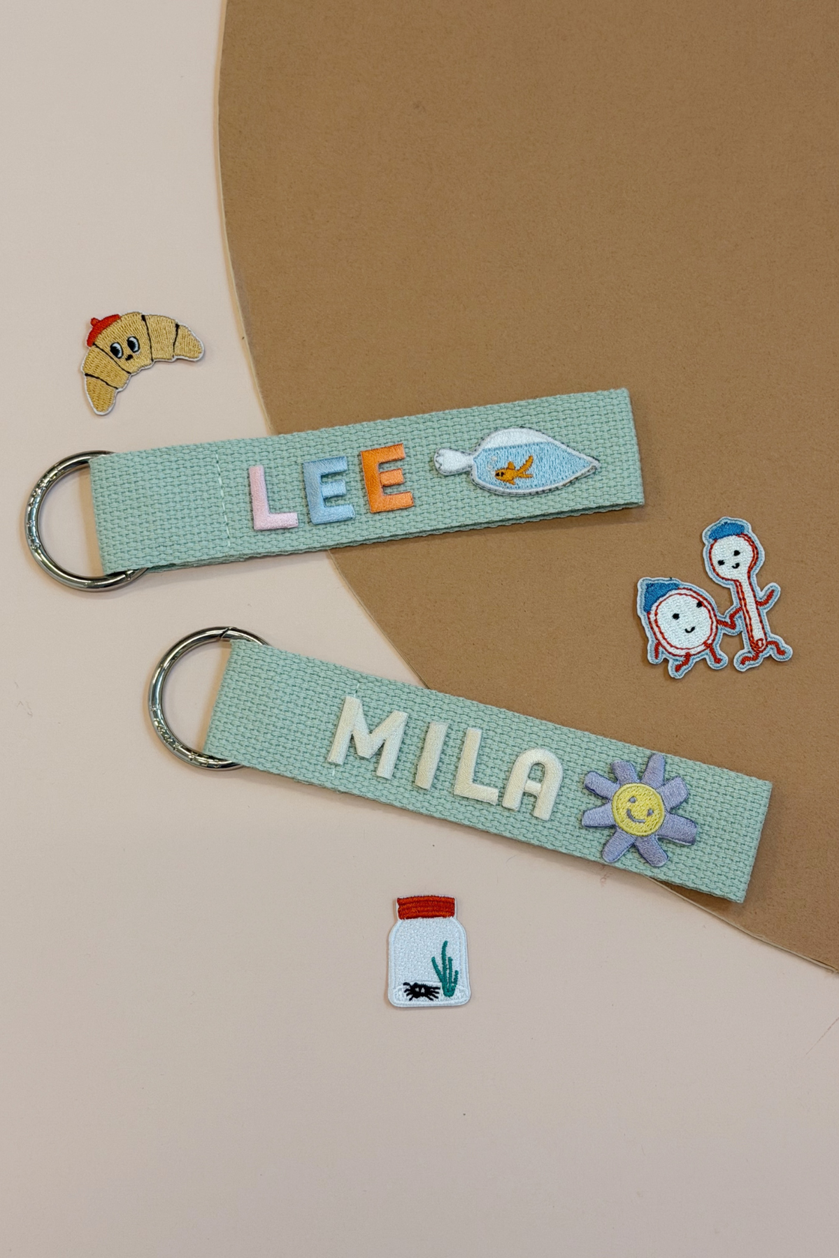 Personalisable Silver Sage Name Tag