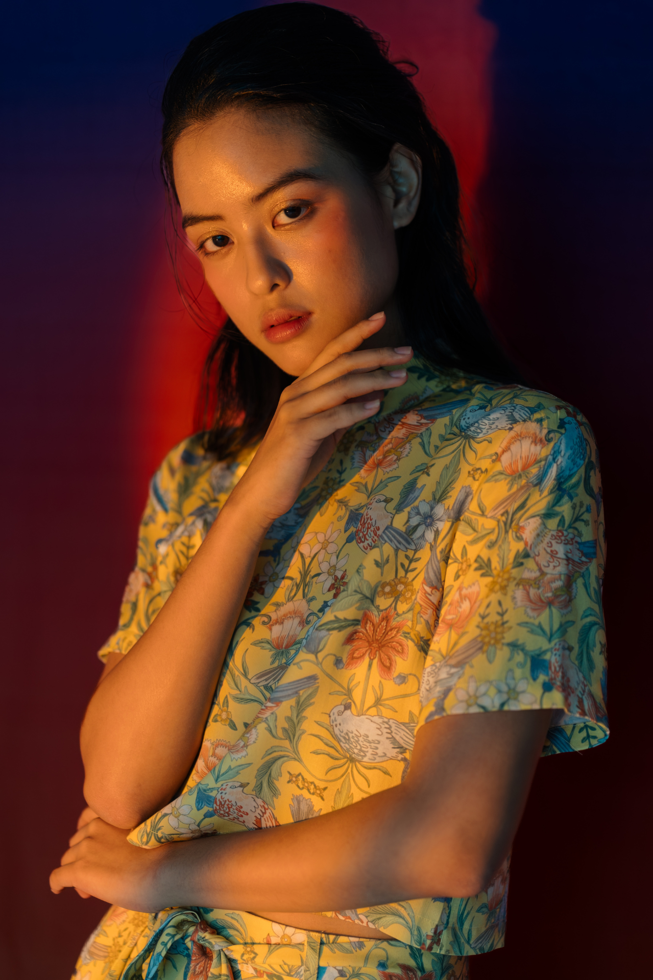 Canary Song Cheongsam Top