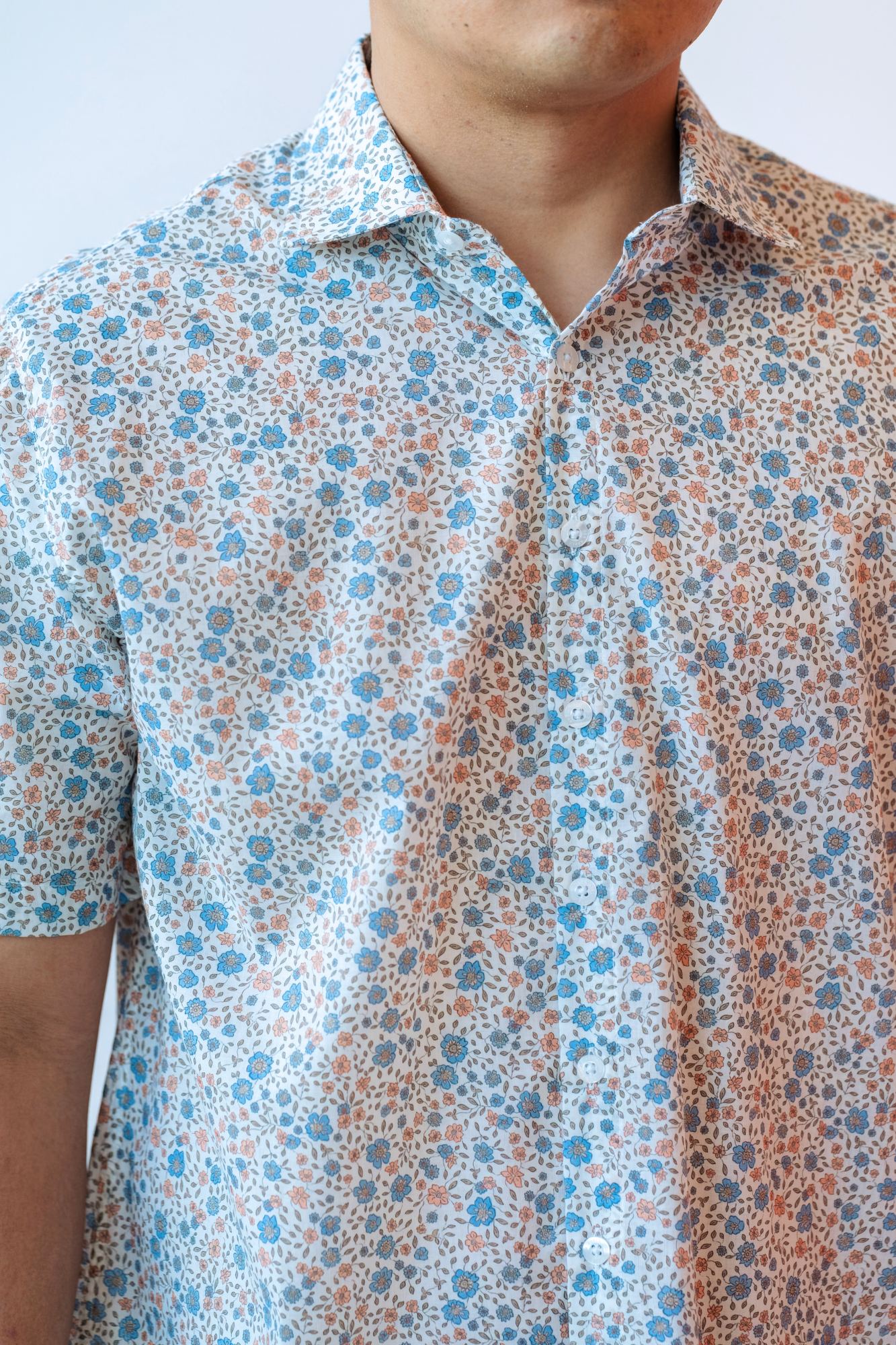 Starflower Mens Collared Shirt