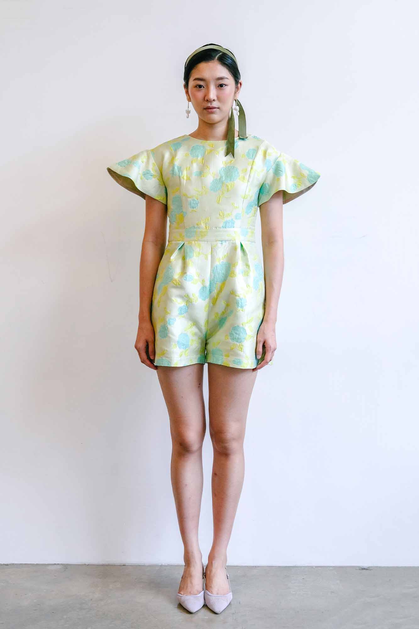 Sunrise Fluor Jacquard Playsuit