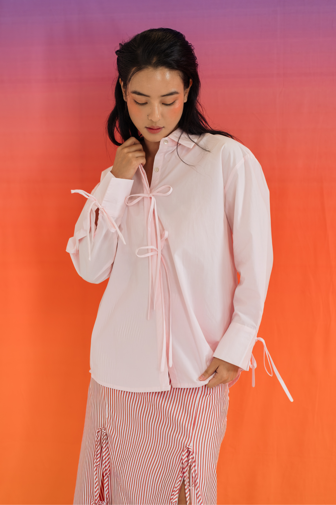 Pink Opal Oversized Shirt