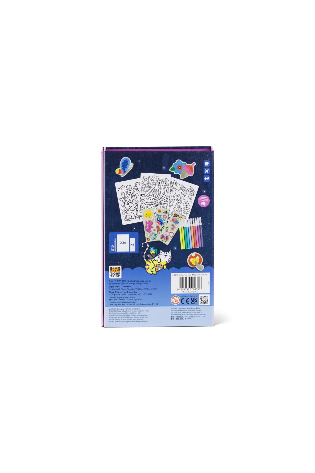 TIGER TRIBE COLOURING SET - MAGICAL CREATURES