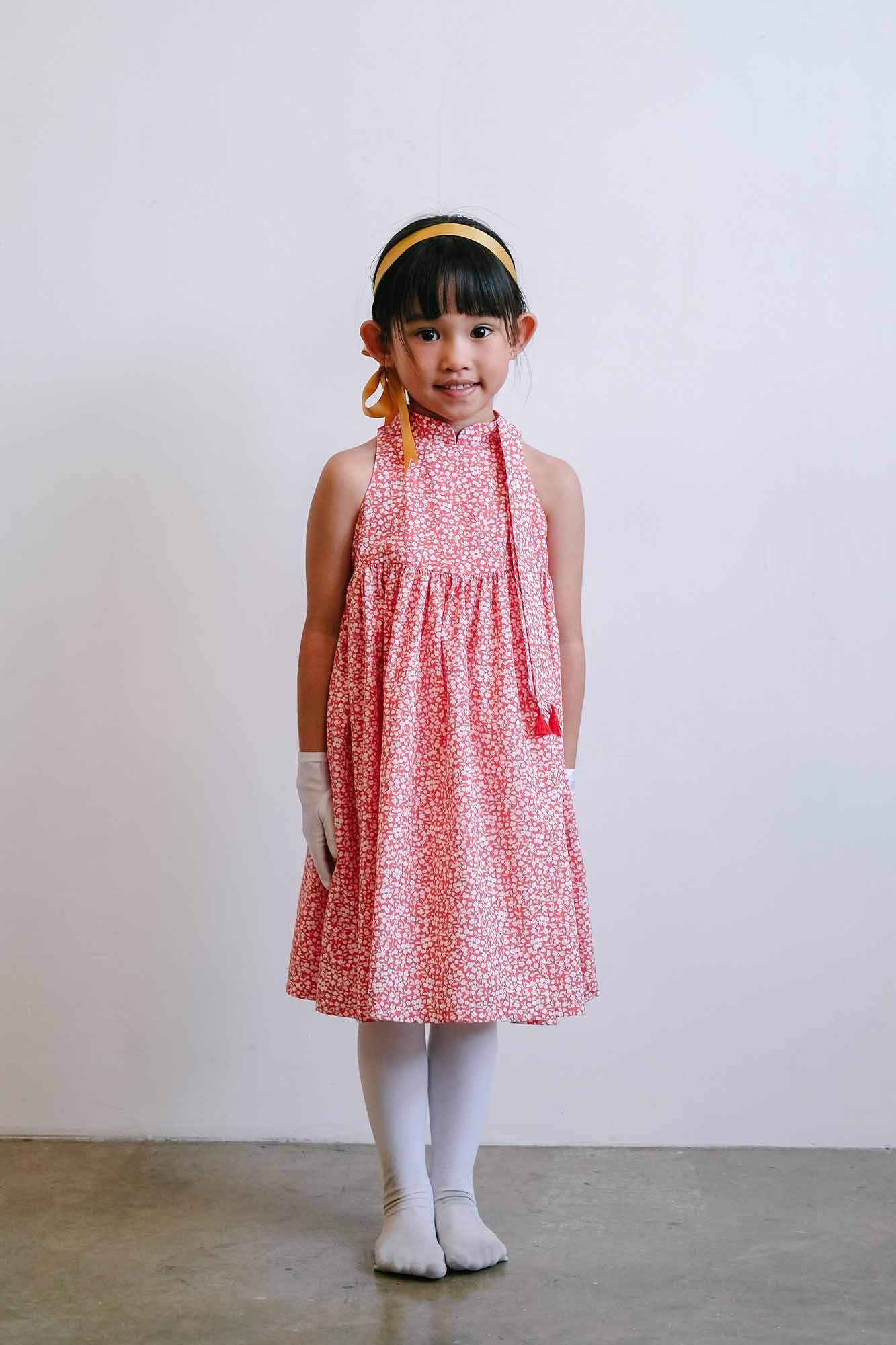 Red Hyacinth Adele Cheongsam