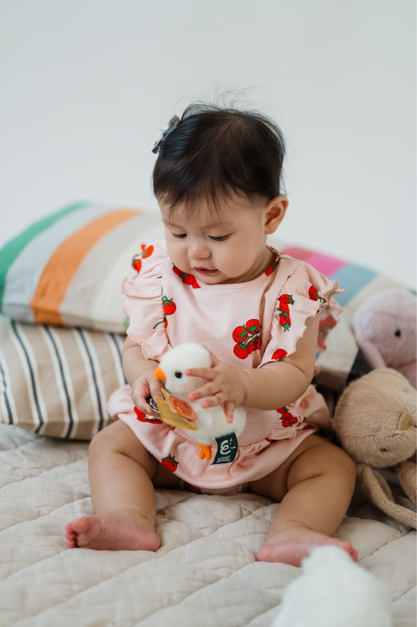Tomato Ruffled Bloomers Playsuit