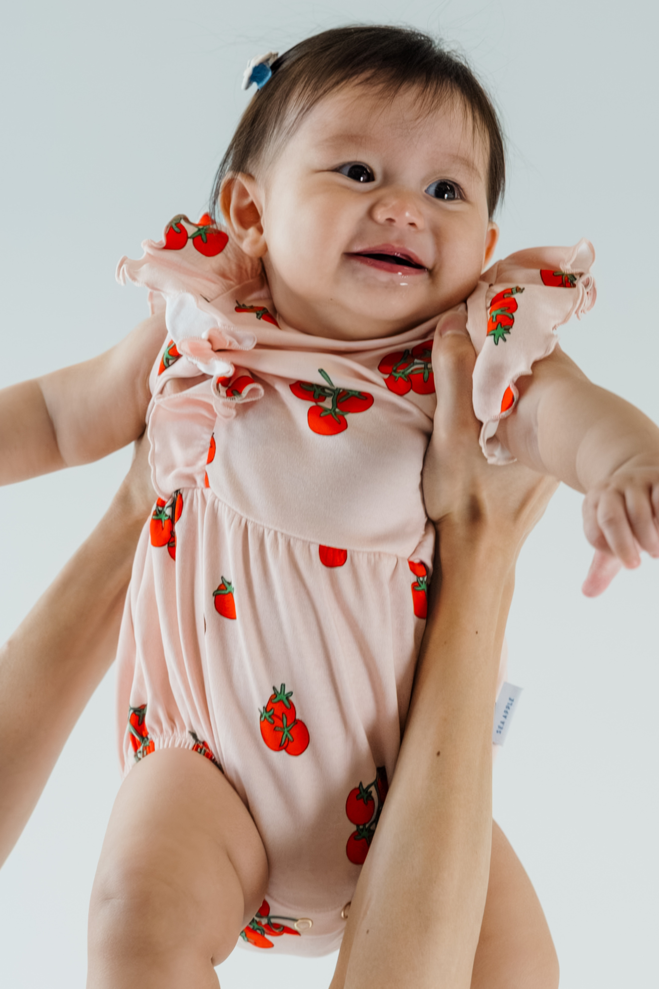 Tomato Ruffled Bloomers Playsuit