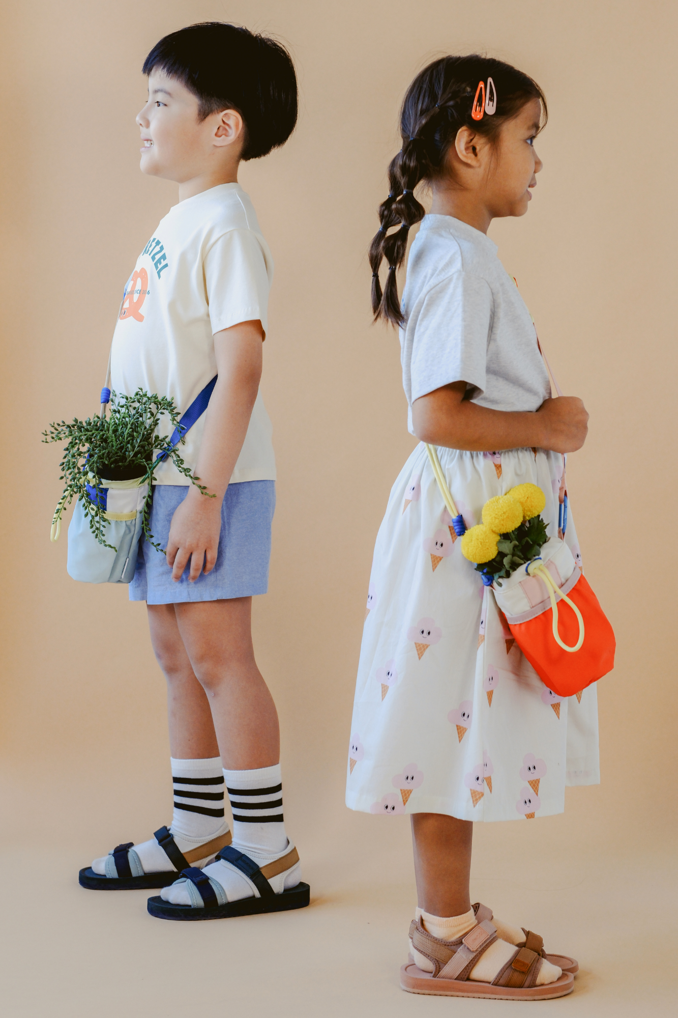 Personalisable Orange Bottle Bag