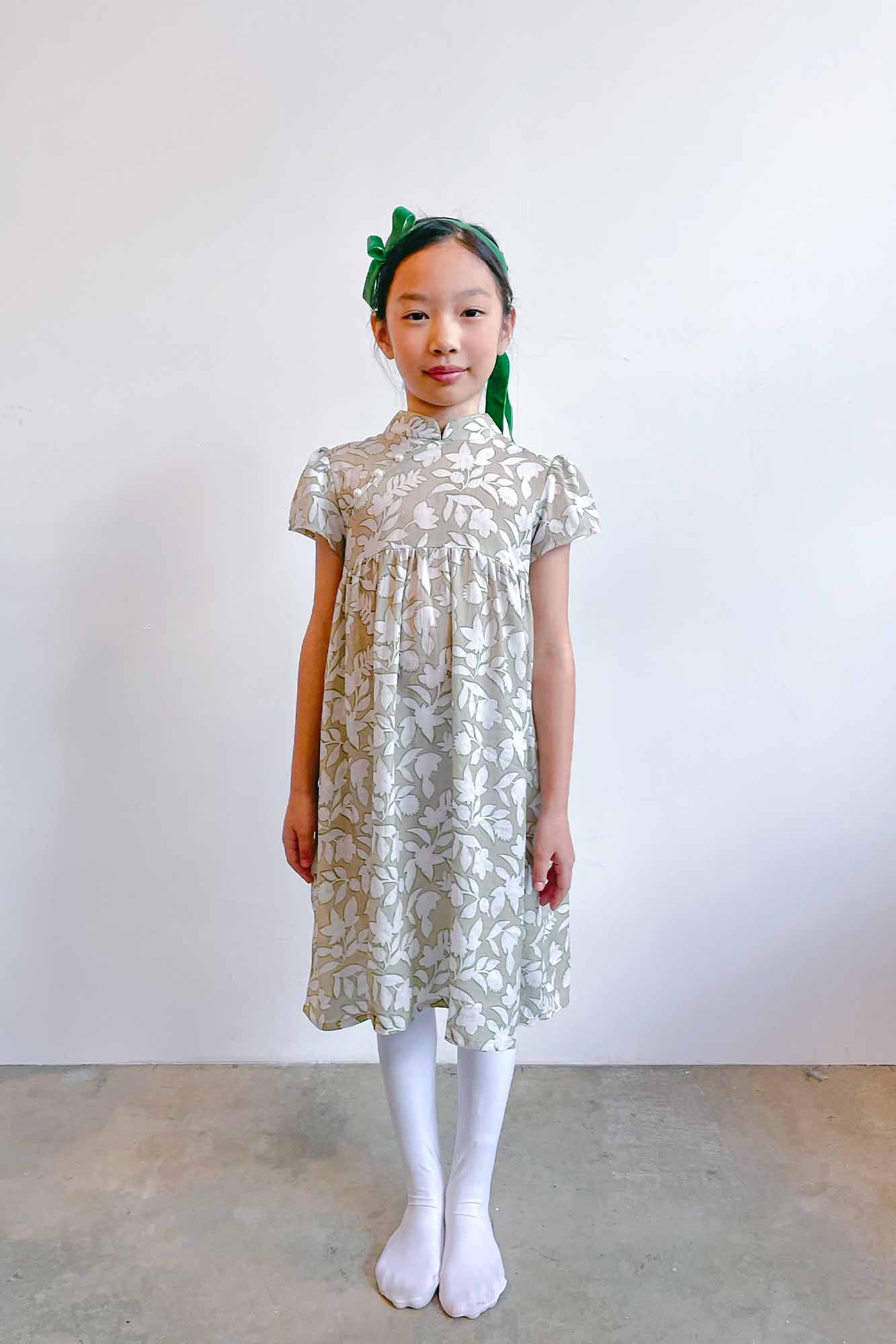 Beige Tropic Emma Cheongsam