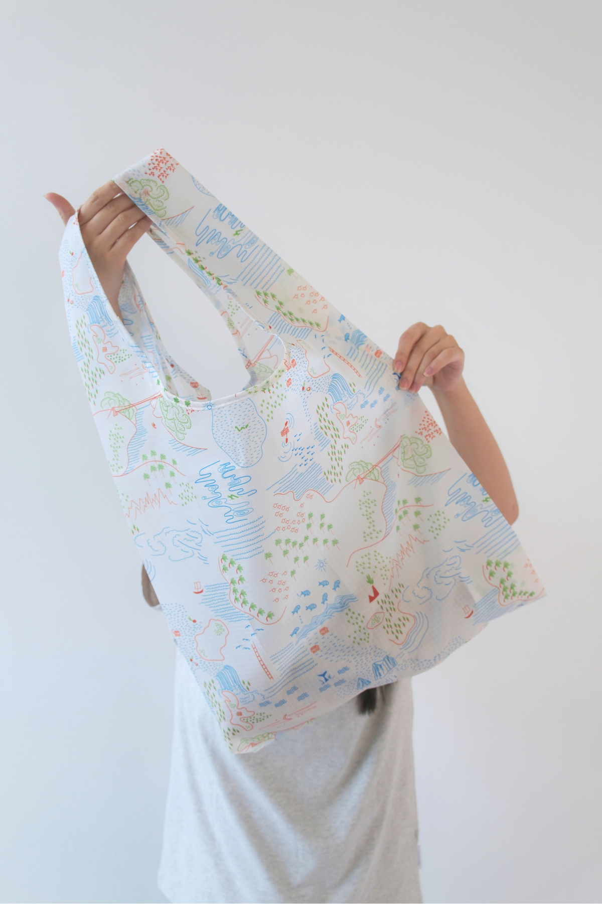 Personalisable Treasure Map Reusable Bag