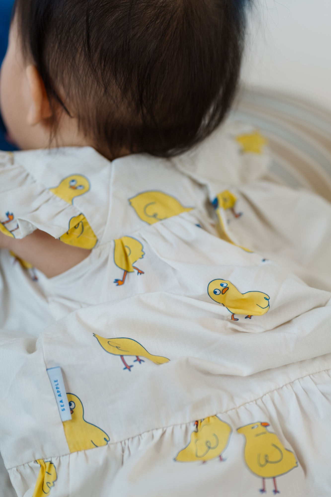 Chicks Cream Baby Ruffled Dress